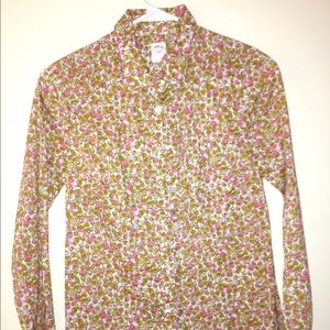 liberty print j crew top