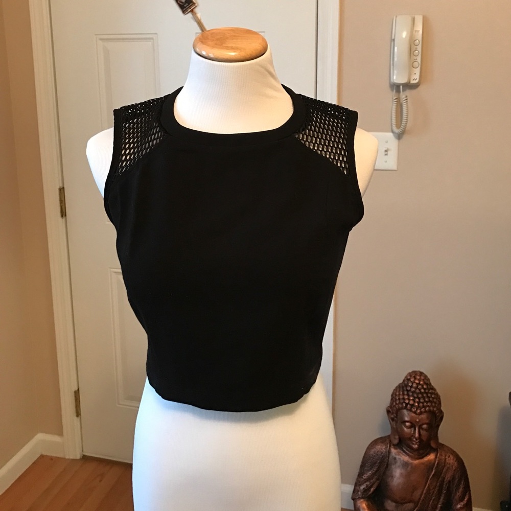 Black crop top