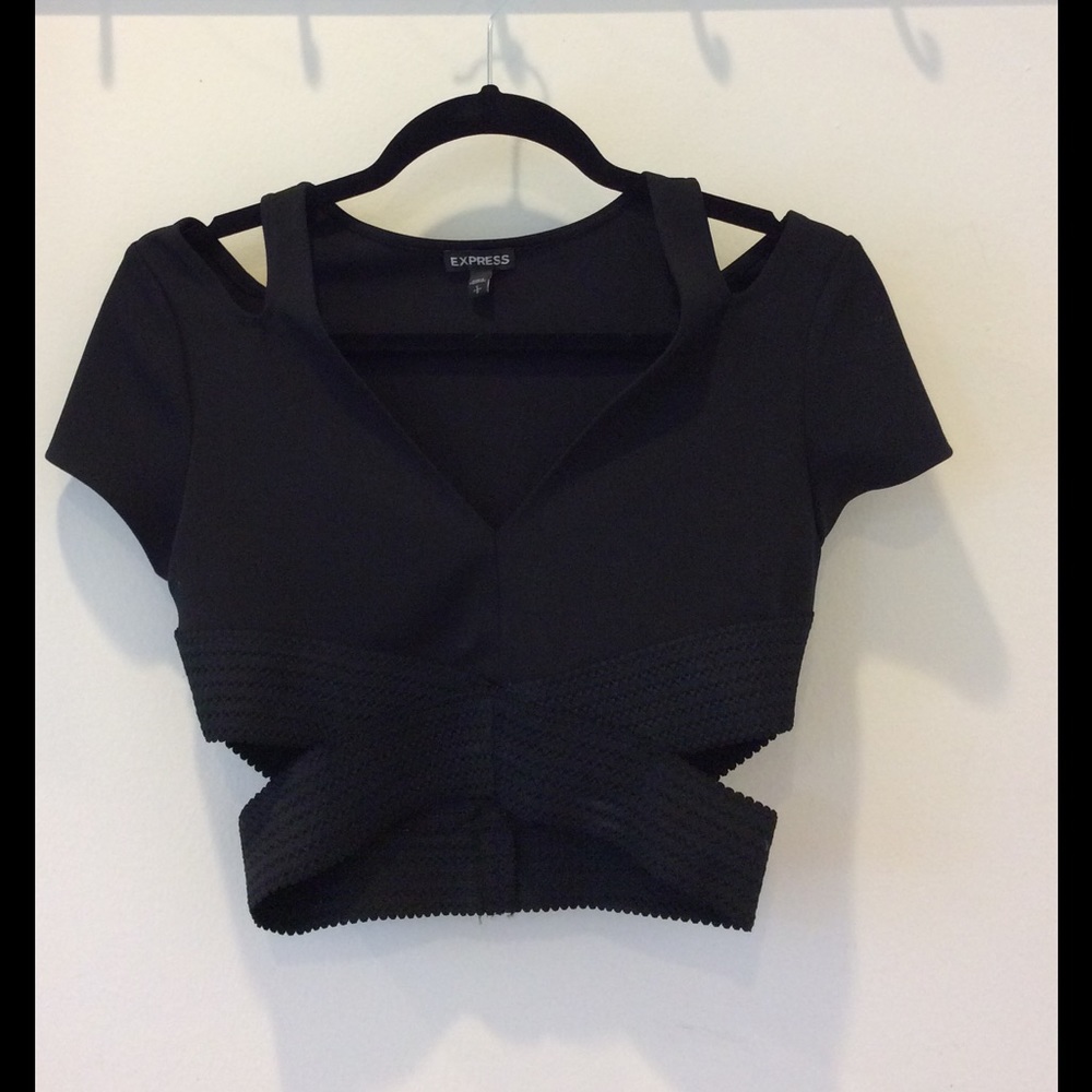 Black crop top