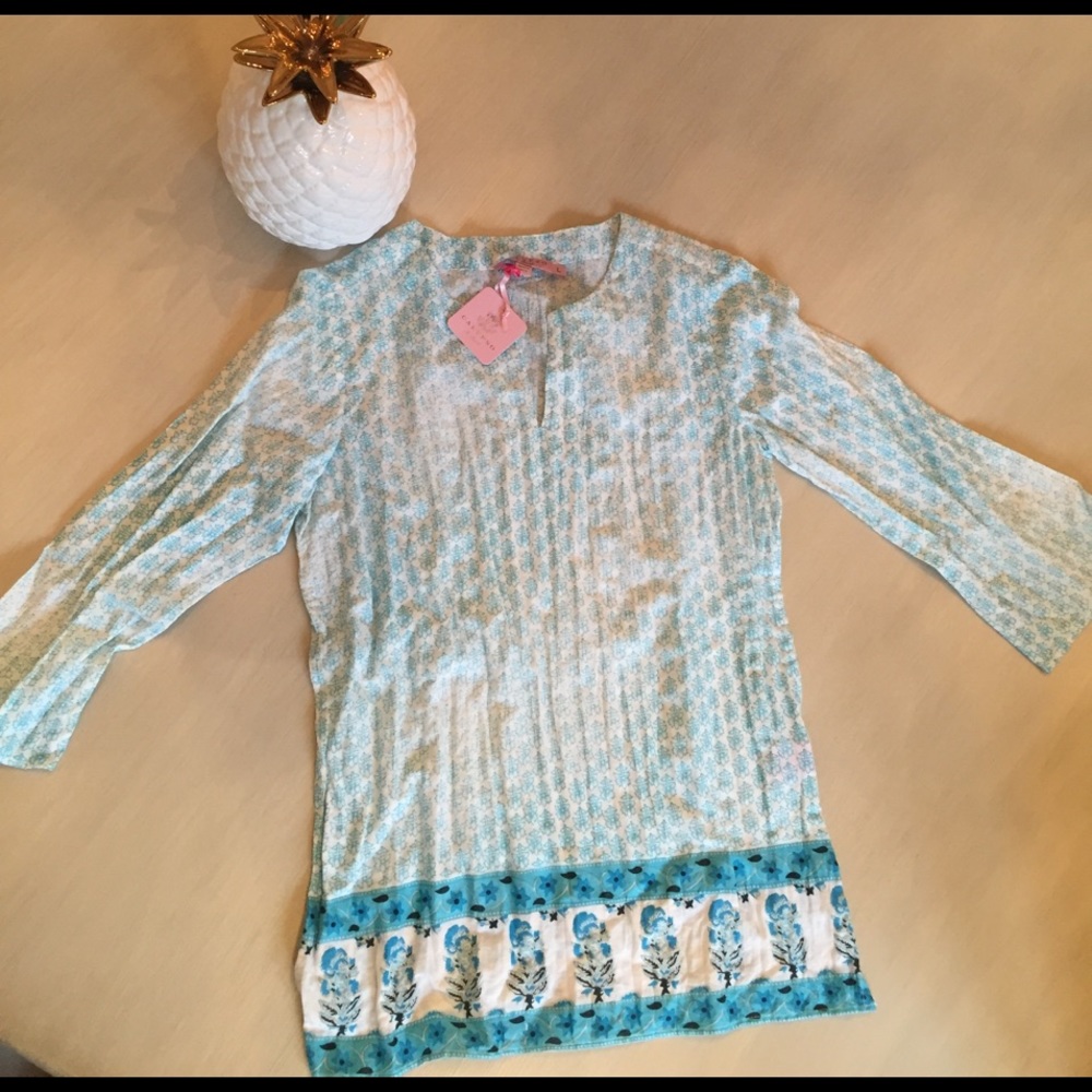 NEW💝Calypso St. Barth Girls Turquoise Tunic *new*