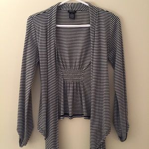 Adorable black and white stripe sweater