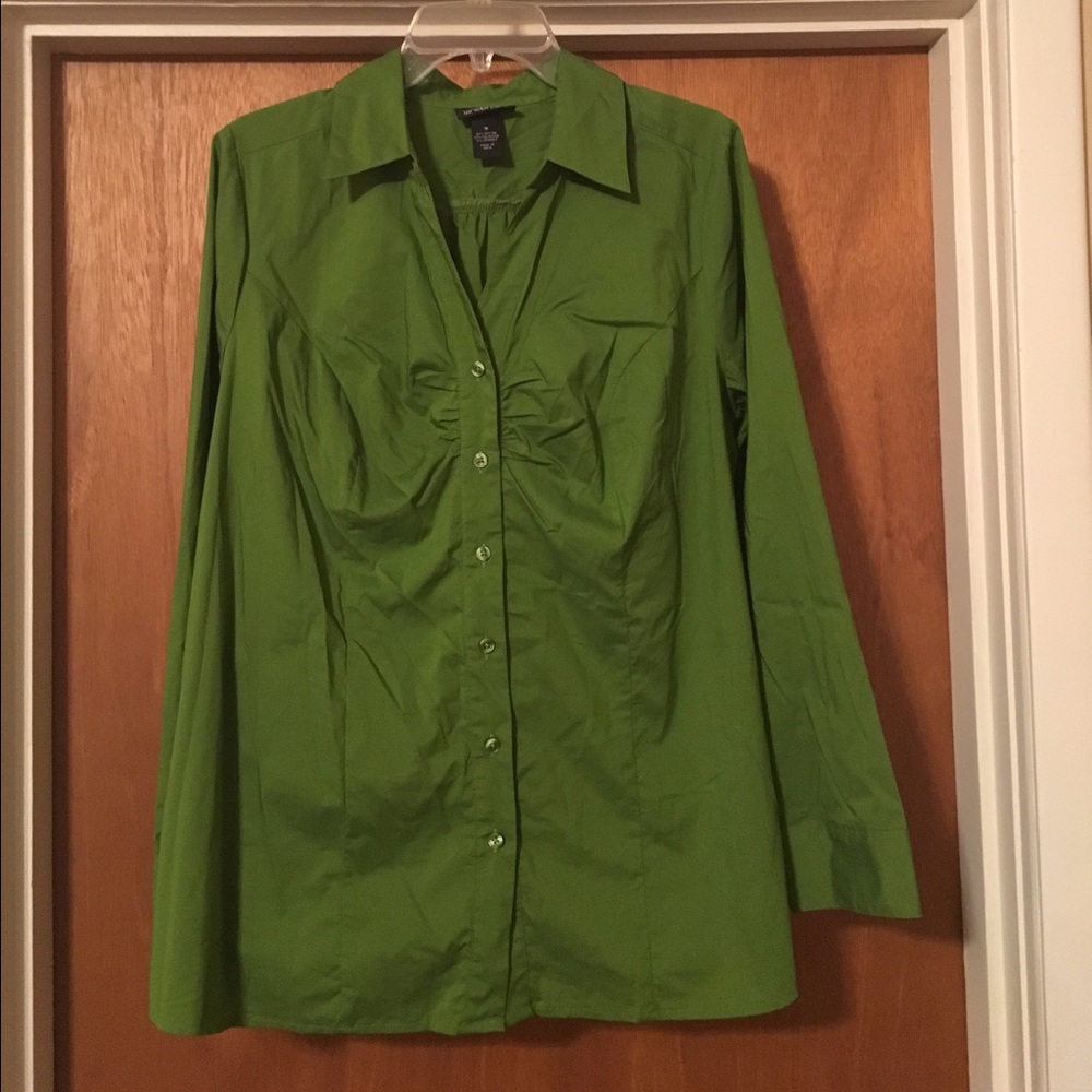 Button down green shirt