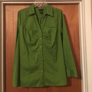 Button down green shirt