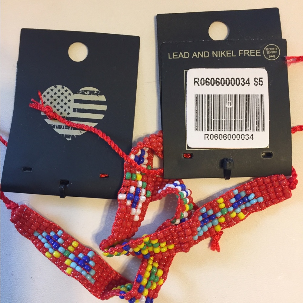 Brandy Melville Beaded Aztec bracelets (x2)