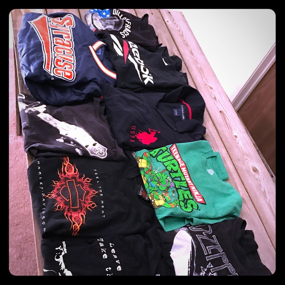 9 shirts and tops for Men. Polo Ralph Lauren etc