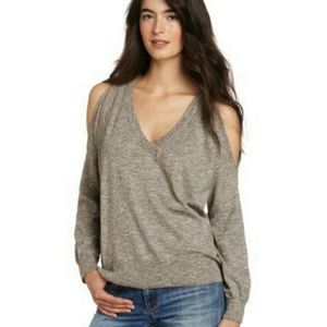 French Connection "Blue" Cold Shoulder Top