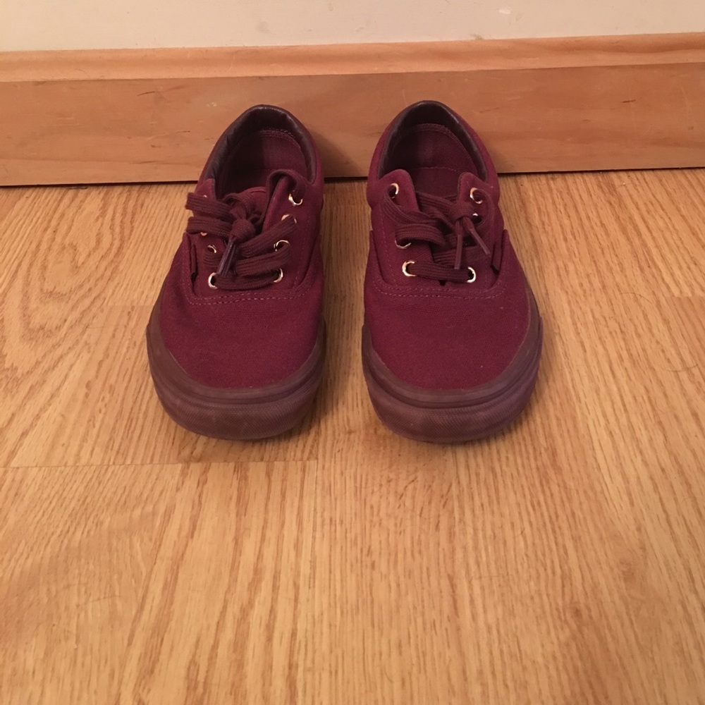 Vans Era Burgundy w/ gold accents