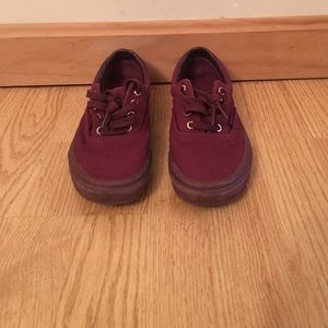 Vans Era Burgundy w/ gold accents