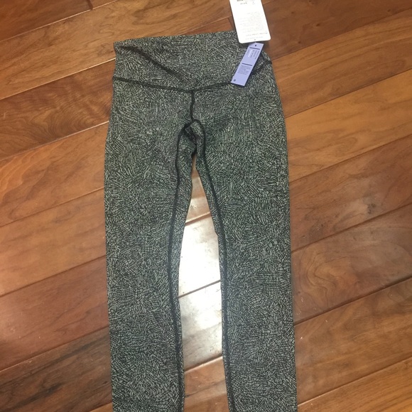 Lululemon wunder under pant black white size 4 - Picture 4 of 5