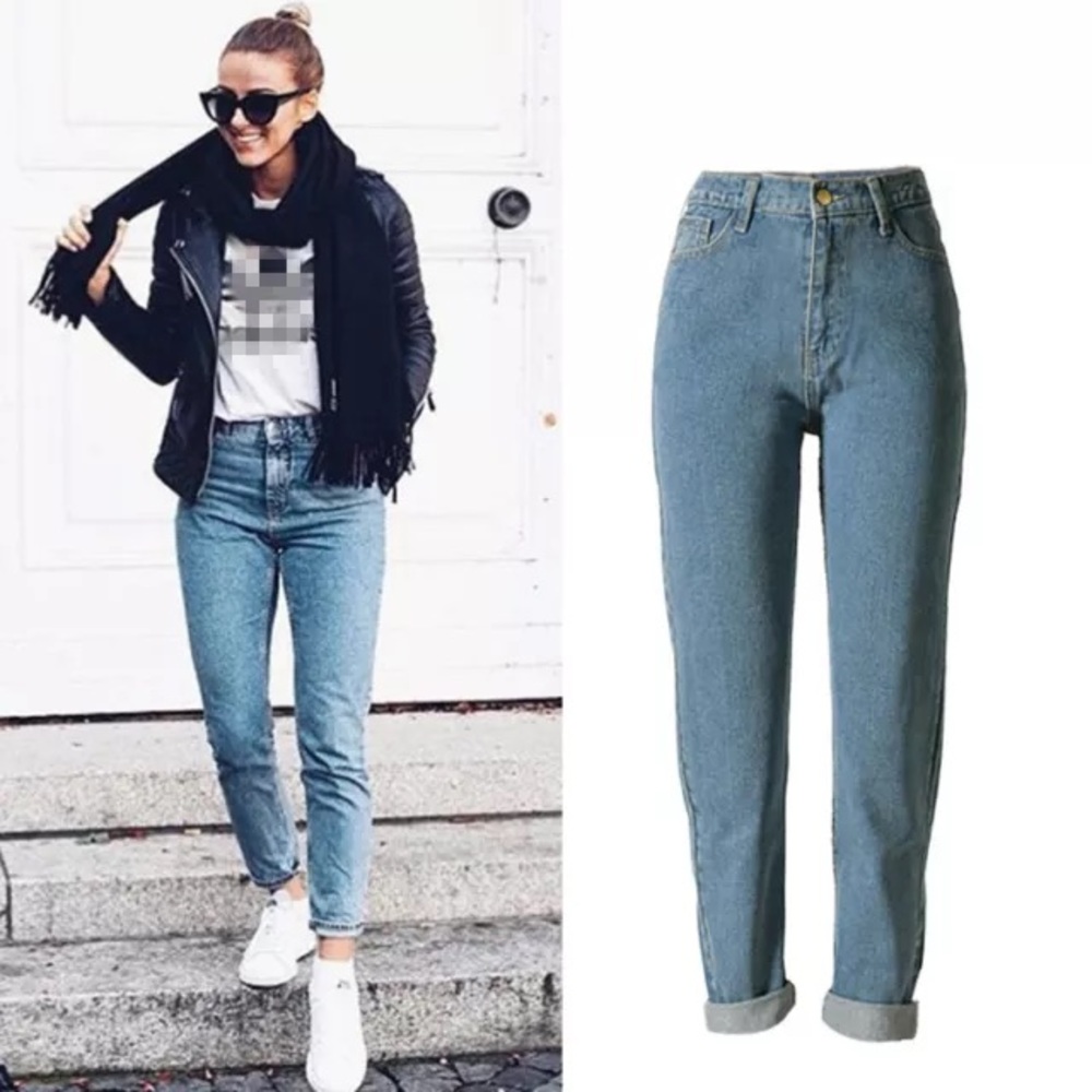 NWT high waist mom jeans
