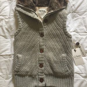 CI SONO Cavalini Gray Sweater Vest M