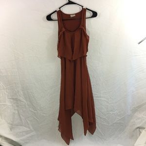 Burnt orange flowy sundress