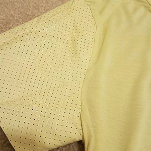 BCBG Gen Faux Leather High Low Tee