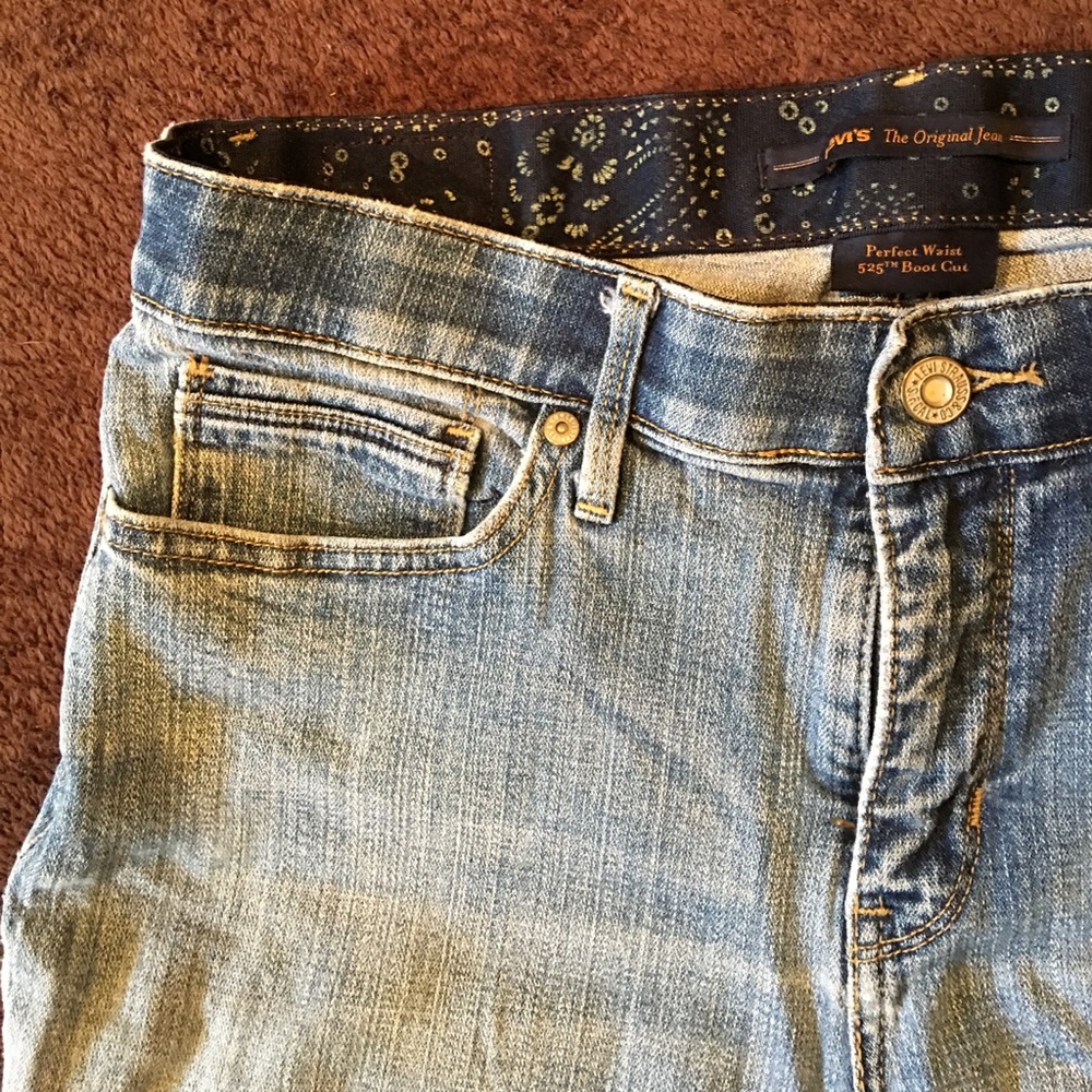 Levi's "Perfect Waist" 525 Bootcut Jeans, Size 10