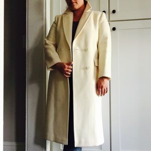 Pendleton 100% Virgin Wool Vintage Cream Long Coat