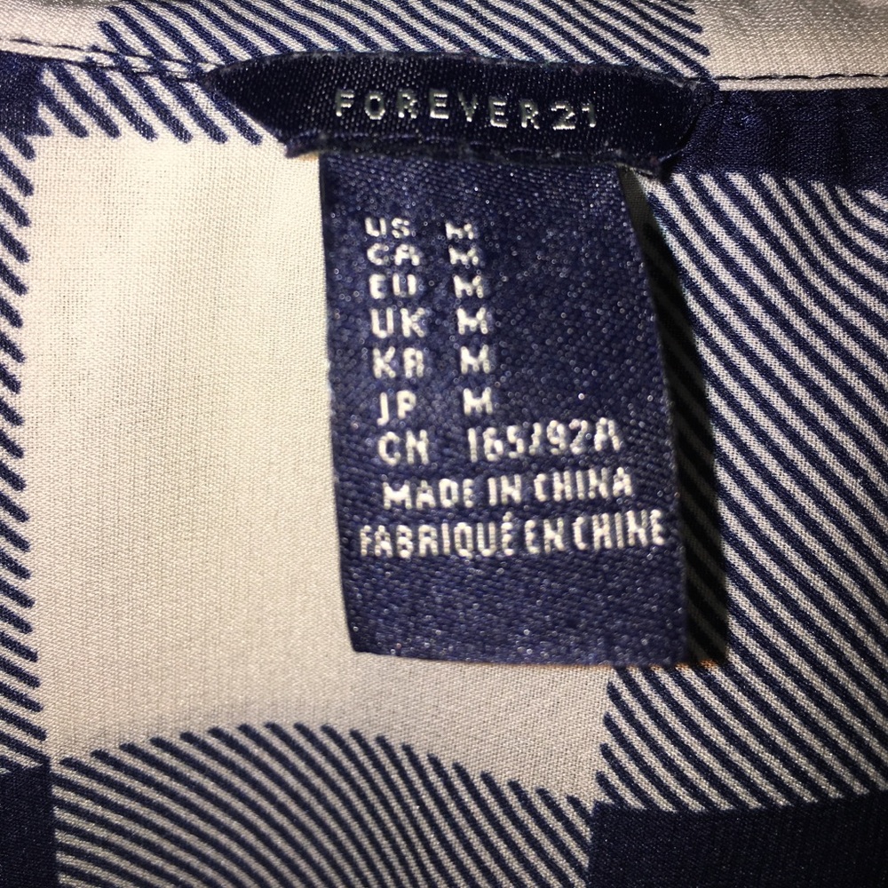 Shear checkered button down - Picture 4 of 4
