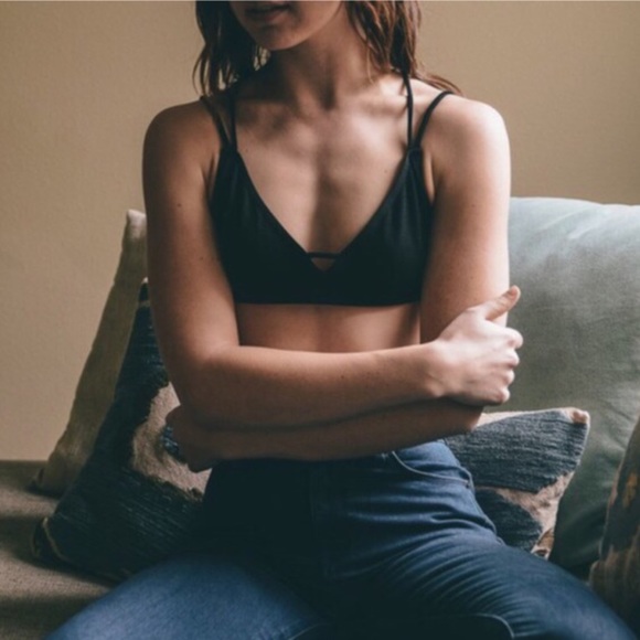 AVERIE Cross Back Bralette - DEEP PEACH - Picture 3 of 4