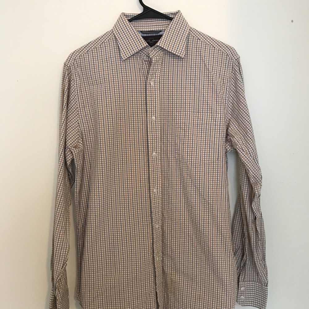 Black Brown 1826 button down. Blue down and white