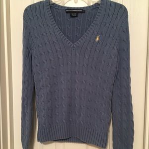 Polo v-neck sweater