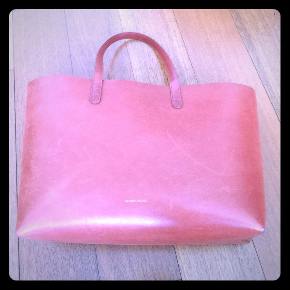 Gently Worn Mansur Gavriel Small Brandy/Avion Tote - image 1