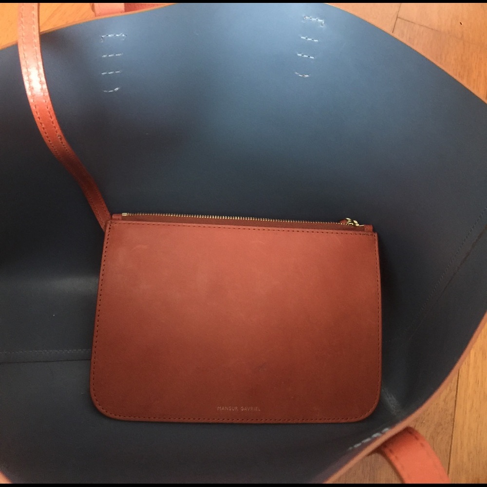 Gently Worn Mansur Gavriel Small Brandy/Avion Tote - image 2
