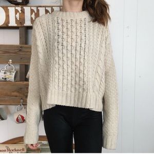 BDG Cream Knitted Sweater