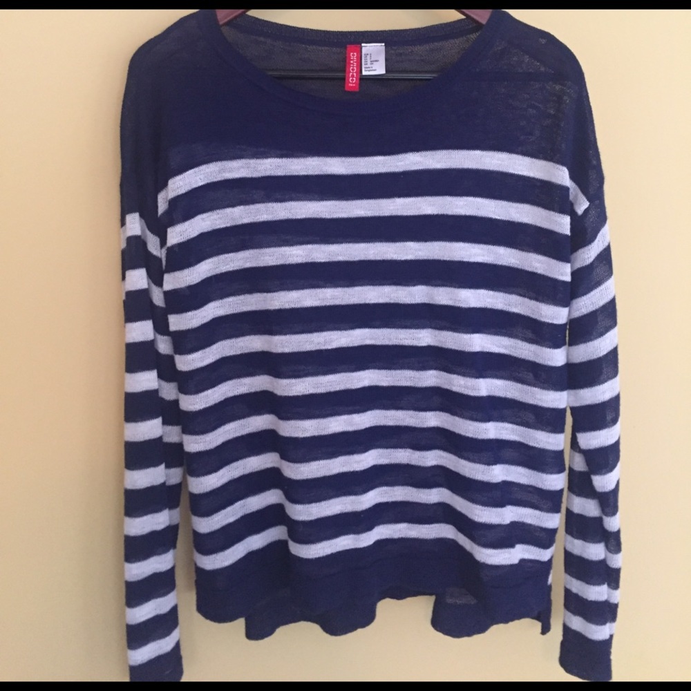 Semi-sheer long sleeve top