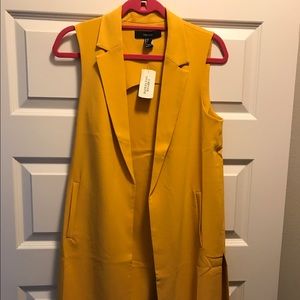 Honey Yellow Longline Vest