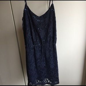 Windsor Dark Blue Evening Sequin Dress