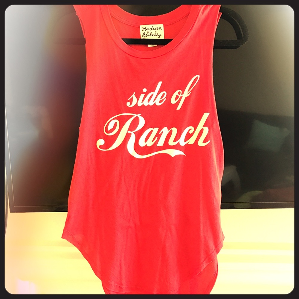 Madison & Berkeley side of ranch muscle tank