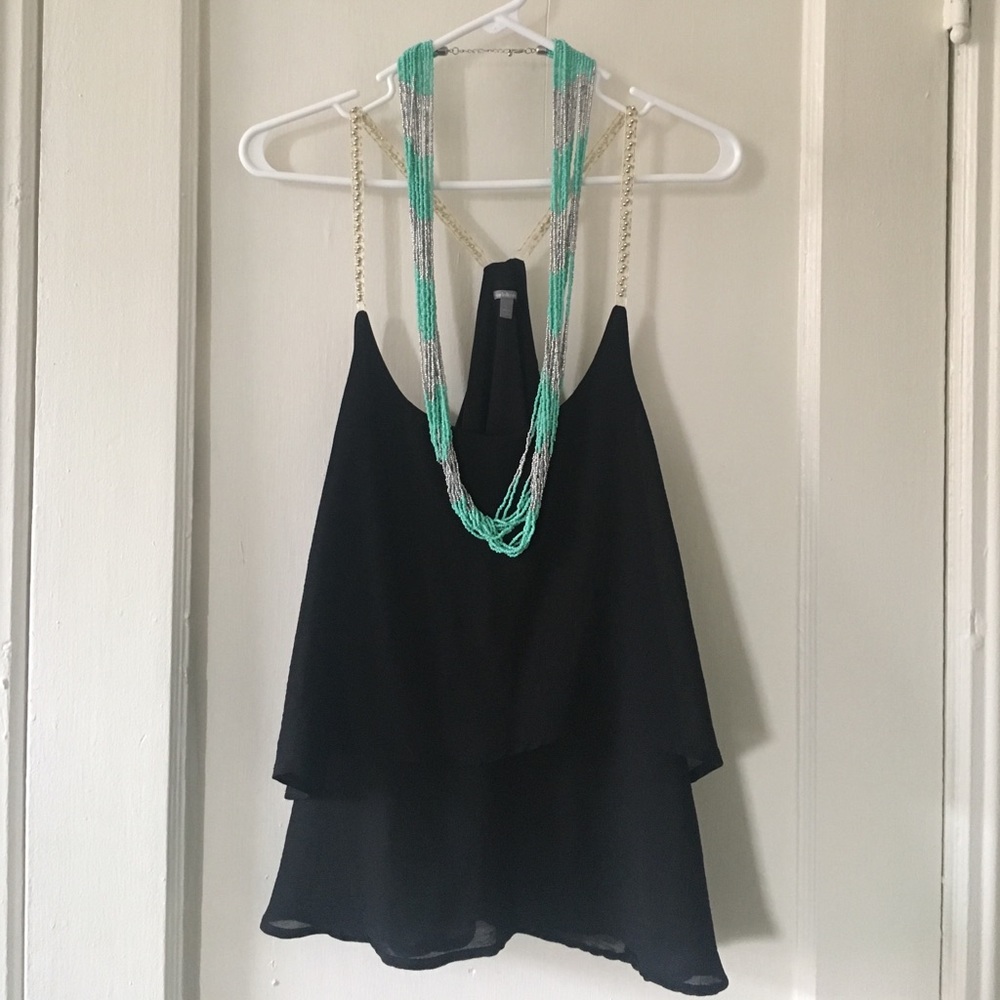 Black Layered Tank