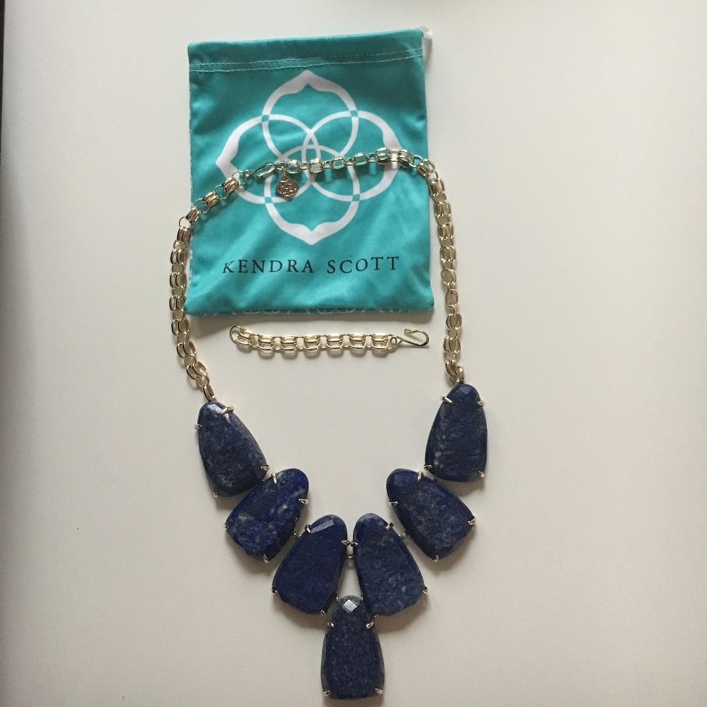 Kendra Scott Harlow Necklace in Lapis Stone