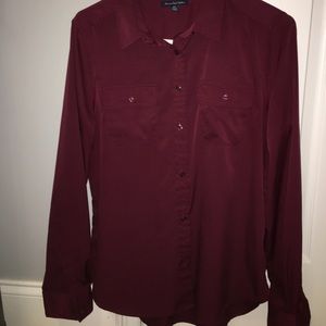 Polyester Button Down