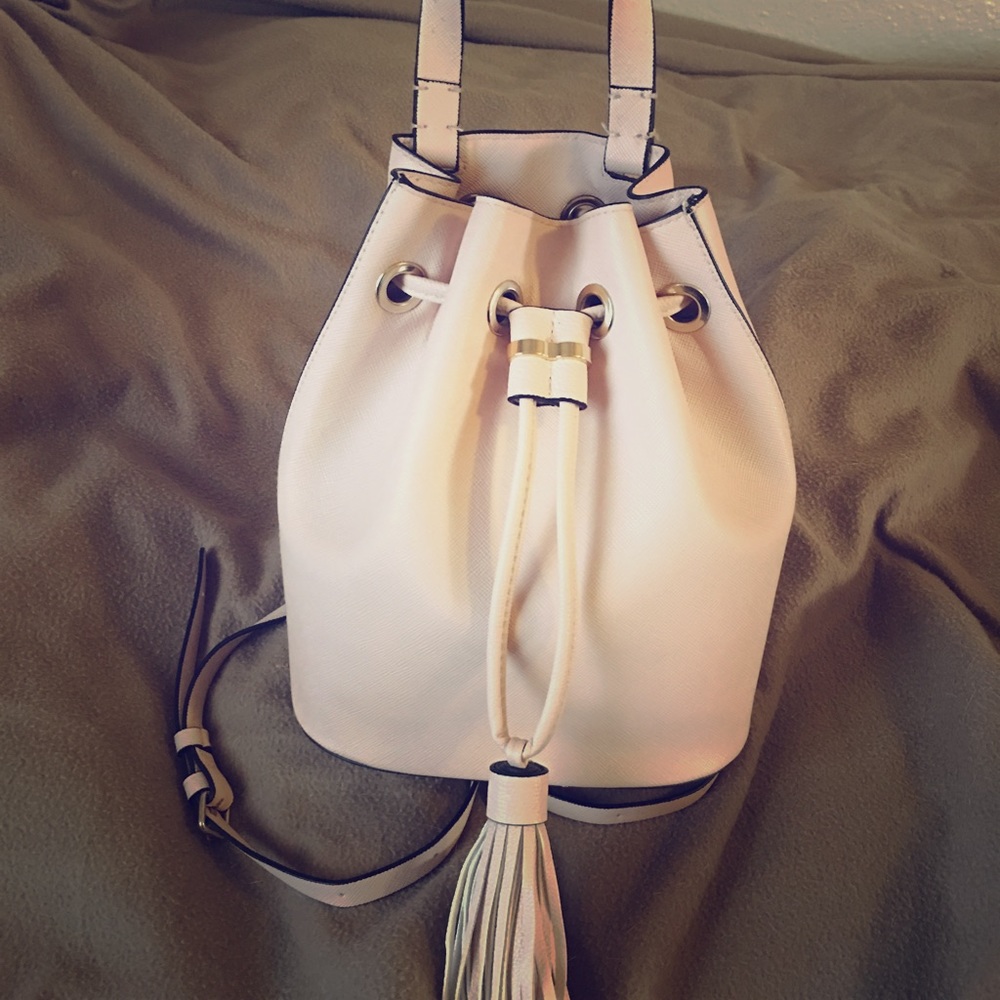 Mini drawstring backpack purse