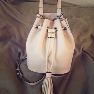 Mini drawstring backpack purse