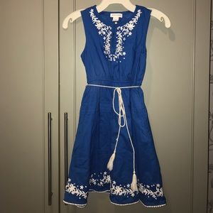 J Crew, Crew Cuts cotton embroidered dress