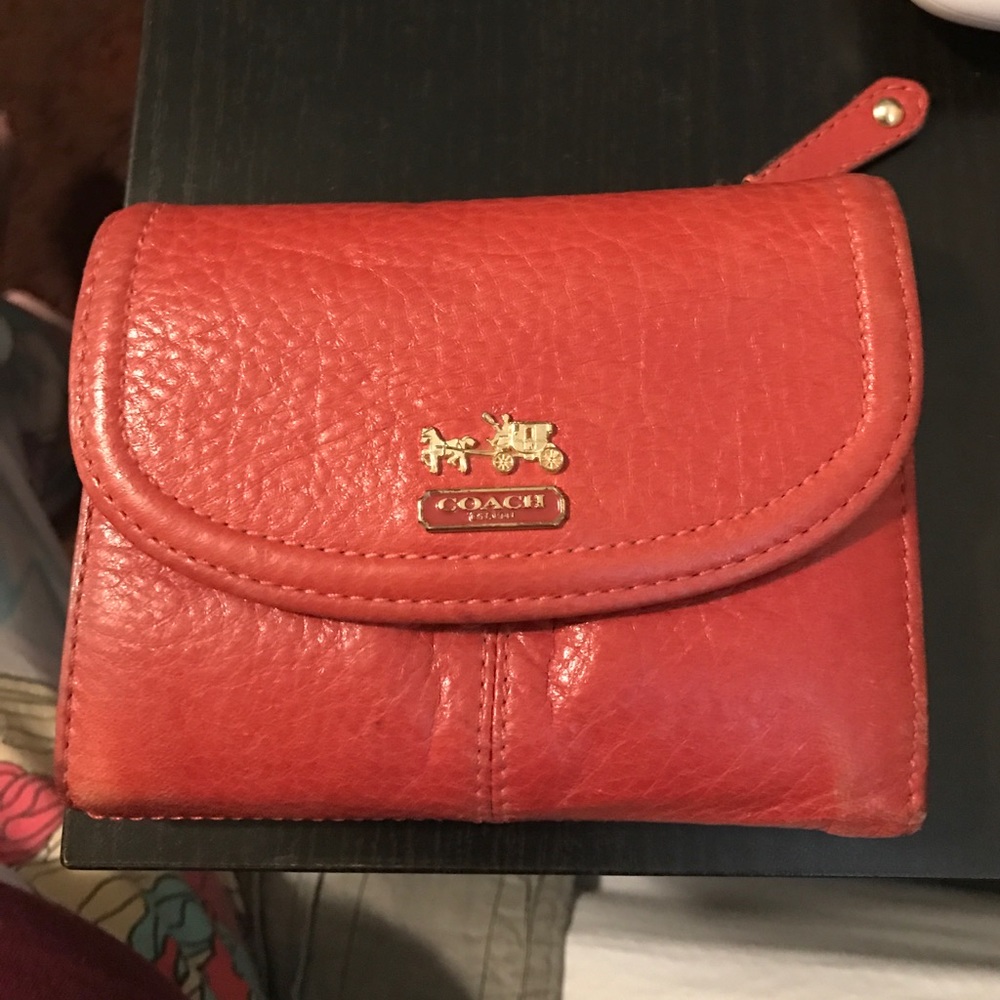 Orange Coach Wallet