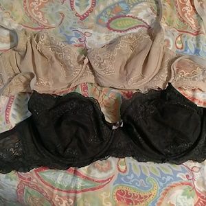 2 Gilligan & OMalley lace bras
