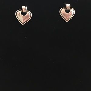 James Avery RETIRED heart dangle earrings