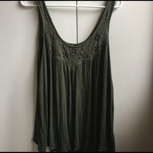 American Eagle Olive Tank Top