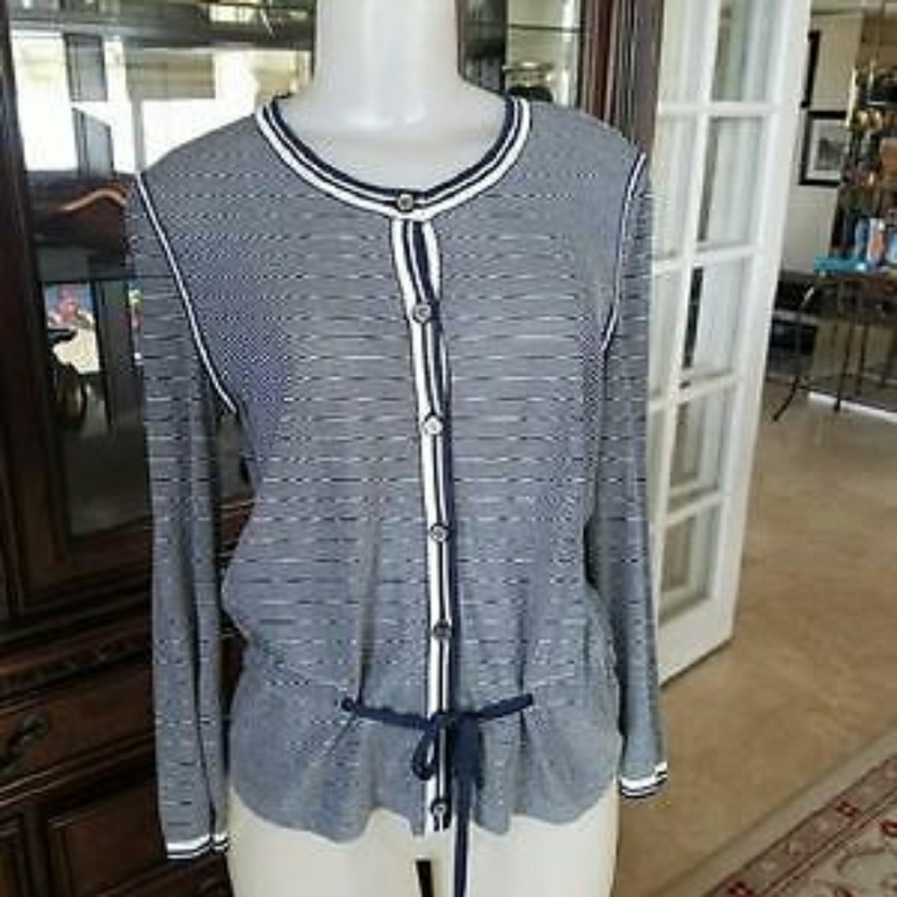 Authentic Chanel Blouse Cardigan