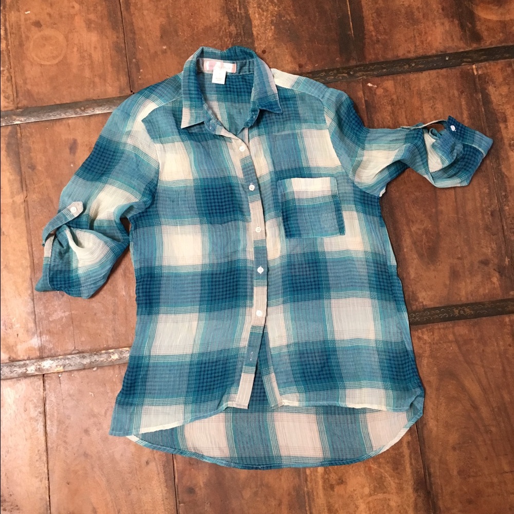 band of Gypsies see-through button shirt - Picture 2 of 4