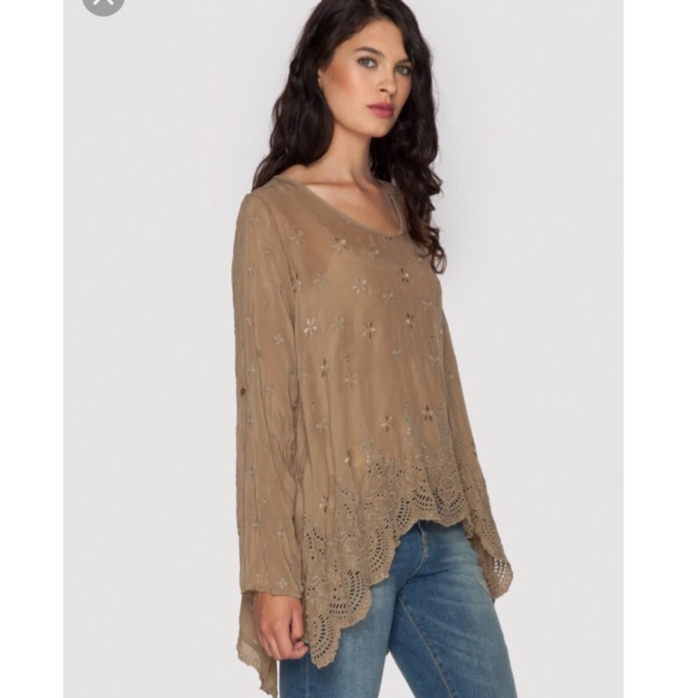 Johnny Was Collection Eyelet Tunic