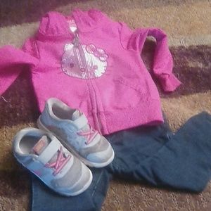 Nike shoes hello kitty hoody baby gap jeans