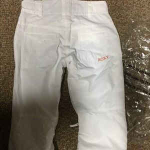 Roxy- Women's White Snow/Ski Pants