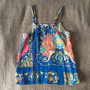 Lily White: Printed Flowy Tank