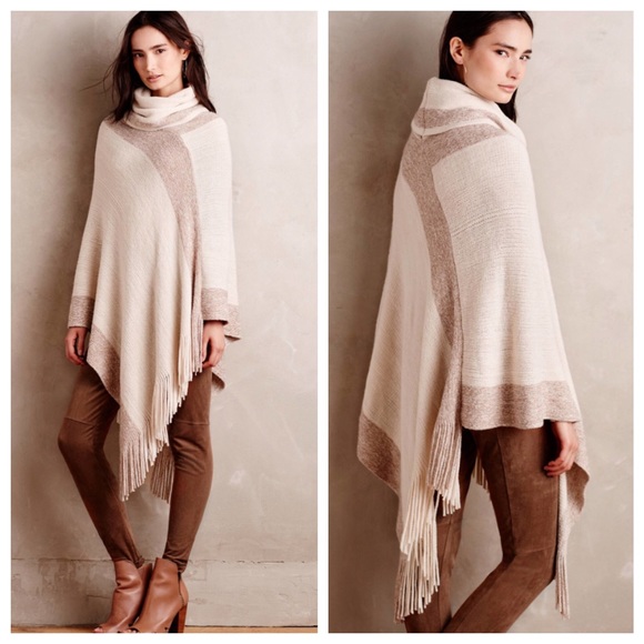 Anthropologie Jackets & Blazers - Anthropologie Pont Neuf Poncho Natural