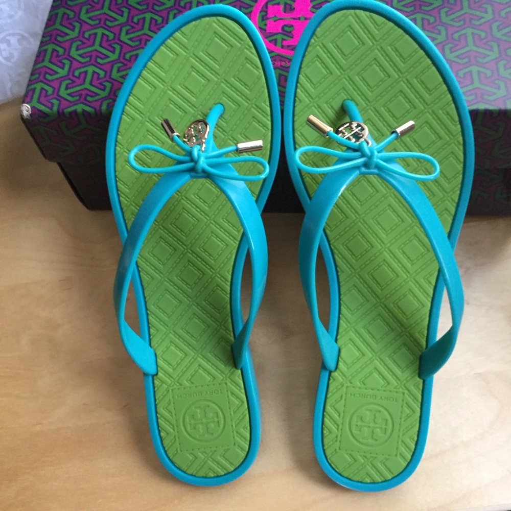 SOLD Tory Burch Jelly Bow Thong Sandals