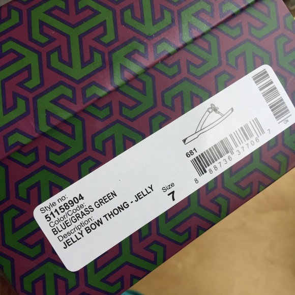 SOLD Tory Burch Jelly Bow Thong Sandals - Picture 7 of 8