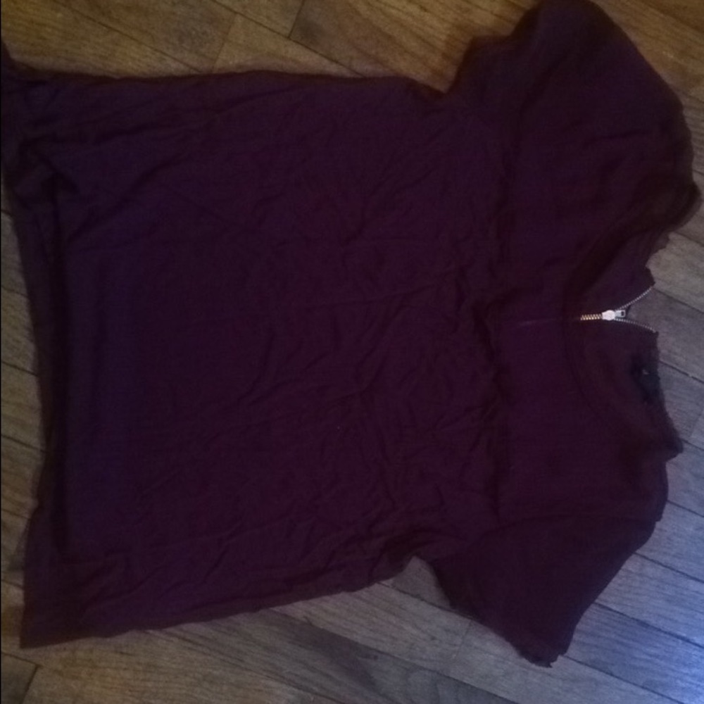 Burgandy blouse
